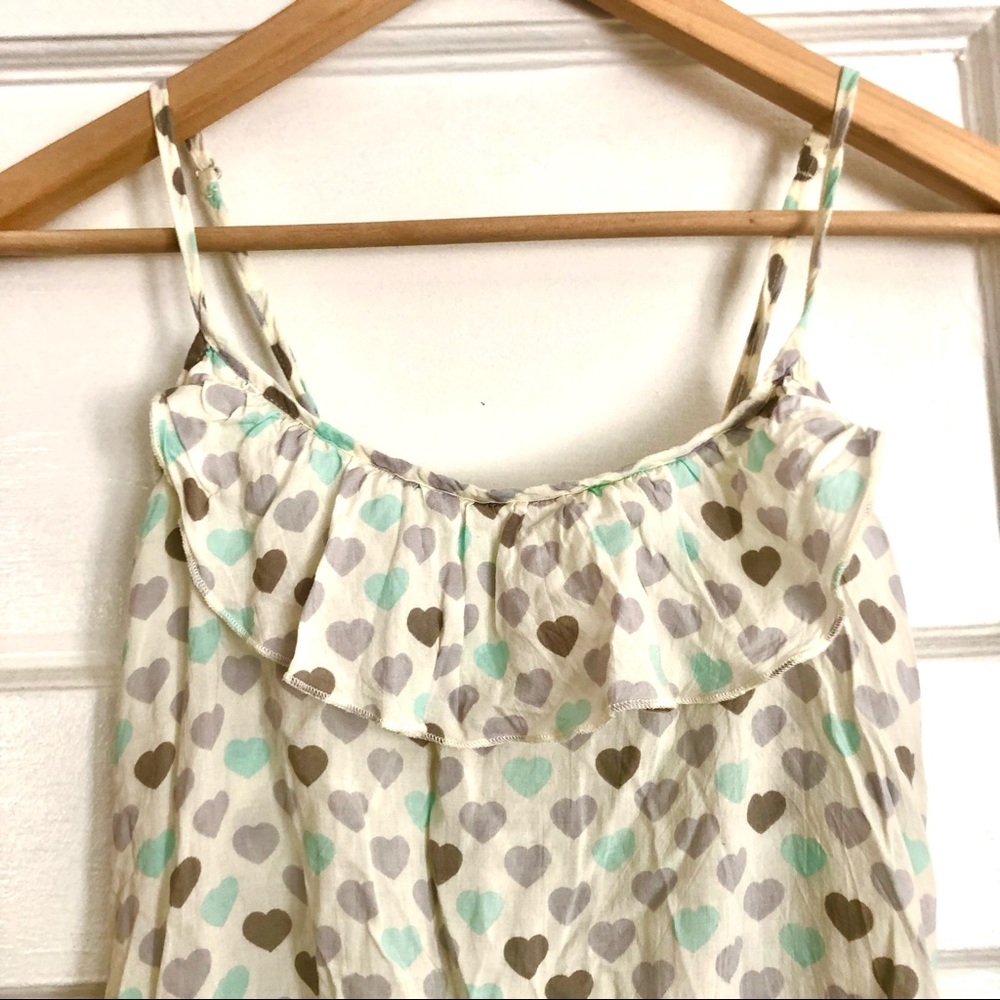 Hearts & ruffles sleep romper! 🤍🤍
